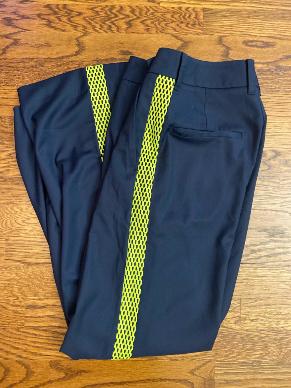 Wildfang Empower Colorblock Navy Wide-Leg Trouser Size‎ 0 NWT Bold Comfy